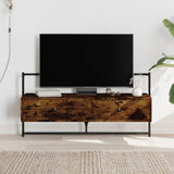 TV Cabinet Wall-mounted Smoked Oak 100.5x30x51 cm Engineered Wood 833460