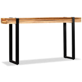 Console Table Solid Reclaimed Wood Adjustable 244594