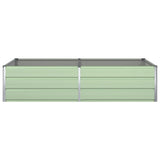 Planter Pastel Green 195 x 100 x 45 cm Galvanised Steel 42018271