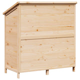 Garden Shed Natural 106.5 x 56 x 113.5 cm Solid Fir Wood 42033440