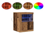LED Sideboard 41 x 37 x 67 cm Engineered Wood Old Wood 863018