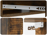 Wall-Mounted Side Table Smoked Oak 59 x 34.5 x 17 cm 898660