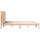 Extra Long Bed Frame without Mattress 160x210 cm Solid Wood 3309273