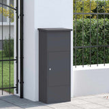 Parcel Drop Box with Door Anthracite 44.5 x 29 x 110.5 cm Steel 874928
