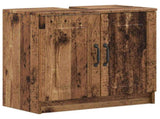 3 Piece Bathroom Cabinet Set UTRECHT Old Wood Engineered Wood 3417493