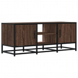 TV Cabinet Brown Oak 100x35x41 cm Engineered Wood and Metal 848838
