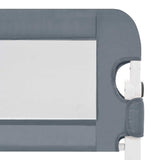 Toddler Safety Bed Rail Grey 180x42 cm Polyester 10177