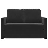 Folding Sofa Bed Black 122 x 70 x 60 cm Velvet 42030481