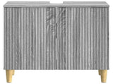 Bathroom Sink Cabinet ARNHEM Grey Sonoma 59.5 x 31.5x 59 cm 896571