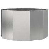Planter Silver 90 x 90 x 50 cm Stainless Steel 883756