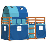 Bunk Bed without Mattress Blue 80x200 cm Solid Wood Pine 3284013
