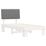 Bed Frame with Upholstered Headboard Light Grey 90 x 190 cm 877528