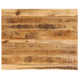 Table Top 100x80x3.8 cm Live Edge Solid Wood Rough Mango 370412
