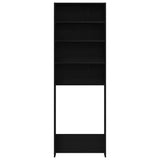 Washing Machine Cabinet Black Oak 64 x 24 x 190 cm 862668