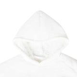 Blanket Hoodie White L Fleece and Flannel 42017206