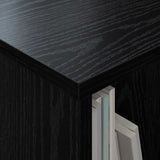 Magazine Rack Black Oak 102 x 30 x 45 cm 890961