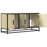 TV Cabinet Sonoma Oak 100x35x50 cm Engineered Wood and Metal 848830