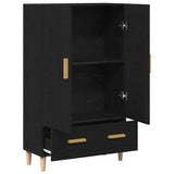 Highboard Black Oak 70 x 31 x 115 cm Engineered Wood 862763