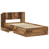Bed Frame with Storage Old Wood 80 x 200 cm Engineered Wood 3433705