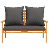 4 Piece Garden Lounge Set with Cushions Solid Wood Acacia 3211796