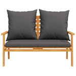 4 Piece Garden Lounge Set with Cushions Solid Wood Acacia 3211796