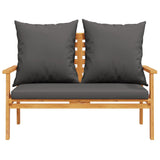 4 Piece Garden Lounge Set with Cushions Solid Wood Acacia 3211796