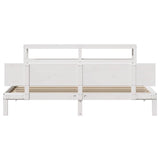Bed Frame with Headboard without Mattress White 180x200 cm Super King 3306093