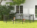 12 Panels Heavy Duty Puppy Playpen, for Small Dogs, Indoor and Outdoor Use - Black T3398P376302