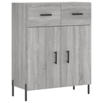 Highboard Grey Sonoma 69.5x34x180 cm Engineered Wood 3199887