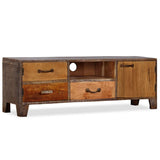 244967 TV Cabinet Solid Wood Vintage 118x30x40 cm