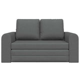 Folding Sofa Bed Dark Grey 148 x 71 x 83 cm Fabric 42030507