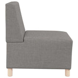 Modular Sofa Unit Armless 2 pcs Taupe 55 x 74 x 82 cm Fabric 3399754