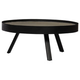 ZNTS Coffee Table Concrete Top 74x32 cm 246086