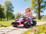 12V Kids Electric Ride On Car with 3 Wheeler, MP3 Player, Horn, 2 Speeds, LED Lights for Boys & T3398P422431