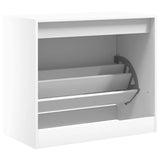 Shoe Cabinet White 80x42x69 cm Engineered Wood 840001