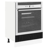 Oven Cabinet LUCCA Black Oak 60 x 46 x 81.5 cm Engineered Wood 8003820