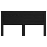 Headboard with Headboard Black Oak 180 cm Engineered Wood 887426