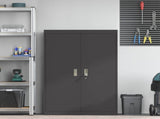 Storage Cabinet Black 90 x 40 x 140 cm Steel 3406160