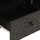 TV Cabinet Black 100x33x46 cm Solid Wood Mango 356835