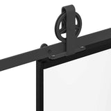 Sliding Door with Hardware Set 102x205 cm ESG Glass&Aluminium 3332808