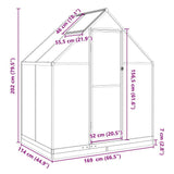 Greenhouse with Base Frame Anthracite 169x114x202 cm Aluminium 4005827