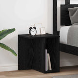 End Table 2 pcs Black Oak 37 x 32 x 40 cm Engineered Wood 891083