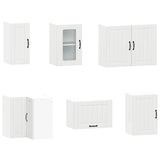 11 Piece Kitchen Cabinet Set "Lucca" White Engineered Wood 3314951