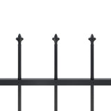 Garden Fence Steel Sturdy Rectangular Modern 277608