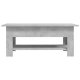 Coffee Table Concrete Grey 102x55x42 cm Engineered Wood 810257