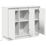LED Sideboard White 90 x 32 x 75 cm Engineered Wood 869674