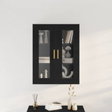 Wall Cabinet Black Oak 69.5 x 34 x 90 cm Engineered Wood 862110