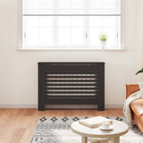 Radiator Cover Black 112x19x81.5 cm MDF 288183