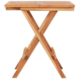 3 Piece Folding Bistro Set Solid Teak Wood 48997