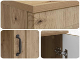 Desk with Shelf Artisan Oak 142.5 x 50 x 75 cm Engineered Wood 3414647